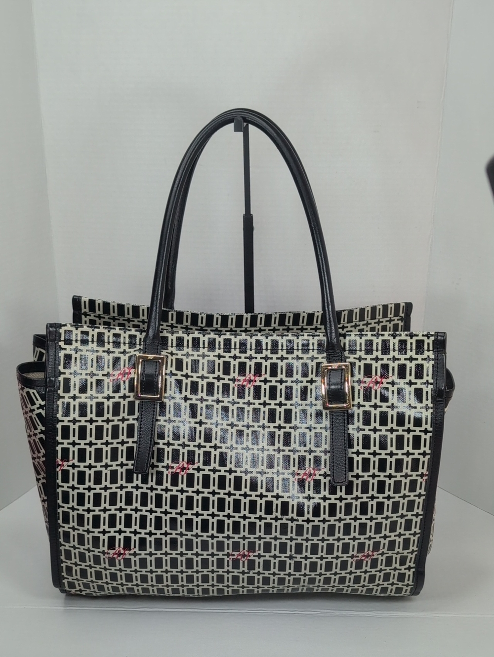 Roger Vivier Coated Canvas and Leather Shopper Tote